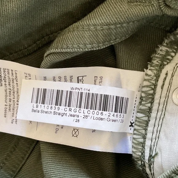 Quince loden Green Bella Straight-Leg Jeans - Picture 6 of 6